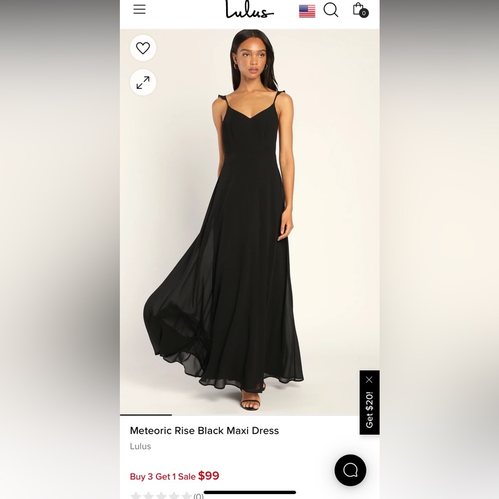 Lulus black bridesmaids dress